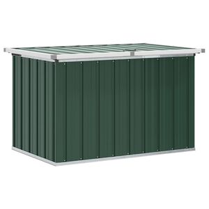 vidaXL Caja de almacenamiento para jard&iacute;n verde 109x67x65 cm