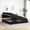 vidaXL Cama con almacenamiento Negro 200 x 200 cm Terciopelo