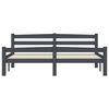 vidaXL Estructura de cama con 4 cajones pino gris oscuro 160x200 cm