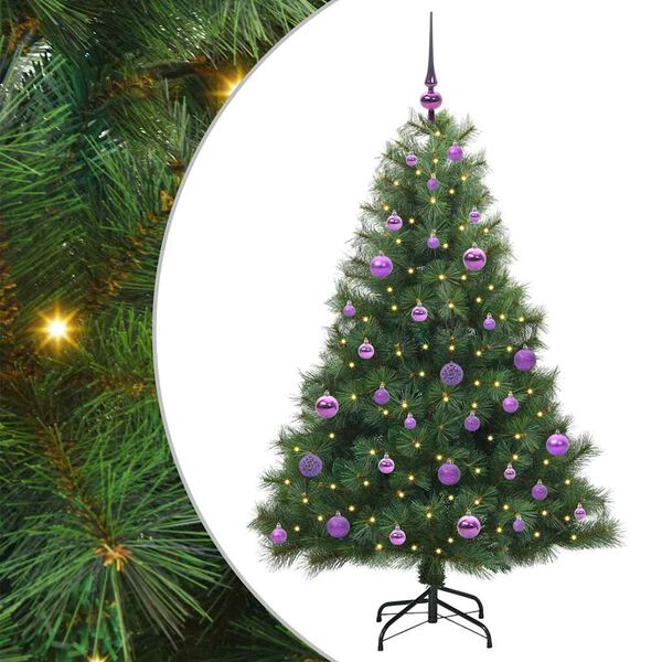 vidaXL &Aacute;rbol de Navidad artificial con 150 LED Verde 150 cm PE y PVC