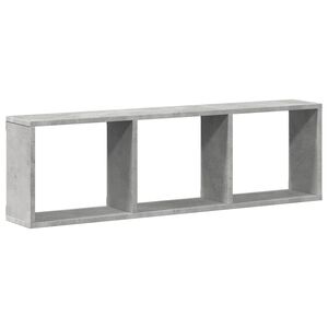 vidaXL Armario de pared madera ingenier&iacute;a gris hormig&oacute;n 100x16x30 cm