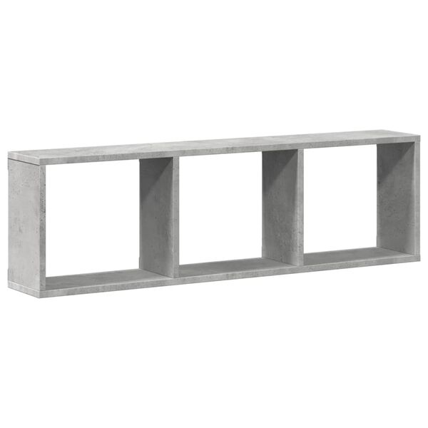 vidaXL Armario de pared madera ingenier&iacute;a gris hormig&oacute;n 100x16x30 cm