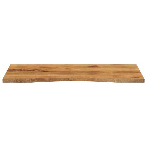 vidaXL Tablero escritorio con curva madera mango rugosa 140x60x2,5 cm