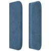 vidaXL Cabecero de terciopelo azul oscuro 163x16x78/88 cm