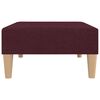 vidaXL Reposapiés de tela morado 78x56x32 cm