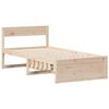 vidaXL Estructura de cama sin colch&oacute;n madera maciza de pino 90x190 cm