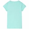 Camiseta infantil verde menta claro 116