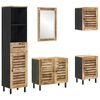 vidaXL Juego de Muebles de Ba&ntilde;o 5 uds. Natural 38 x 33 x 160 cm