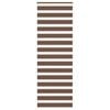 vidaXL Estor cebra marr&oacute;n 80x230 cm tejido ancho 75,9 cm poli&eacute;ster