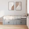 vidaXL Estructura de cama Gris Sonoma 80 x 200 cm Madera contrachapada