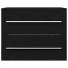 vidaXL Mueble de ba&ntilde;o para lavabo de roble negro 60x38,5x48 cm