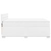 vidaXL Cama box spring con colch&oacute;n cuero sint&eacute;tico blanco 140x190 cm