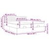 vidaXL Estructura de cama otomana colchones tela gris pardo 160x200cm