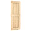 vidaXL Puerta Corredera NARVIK Natural y negro 80 x 210 cm (152,5 cm)