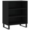 vidaXL Aparador madera de ingenier&iacute;a negro 57x35x70 cm