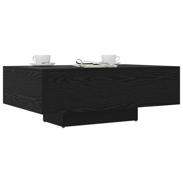 vidaXL Mesa de Caf&eacute; Roble Negro 85 x 55 x 31 cm