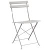 vidaXL Silla de jard&iacute;n plegable 2 pcs Beige 42 x 46 x 82cm Metal