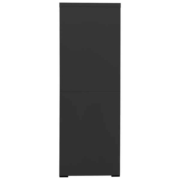 vidaXL Armario archivador de acero antracita 90x46x134 cm