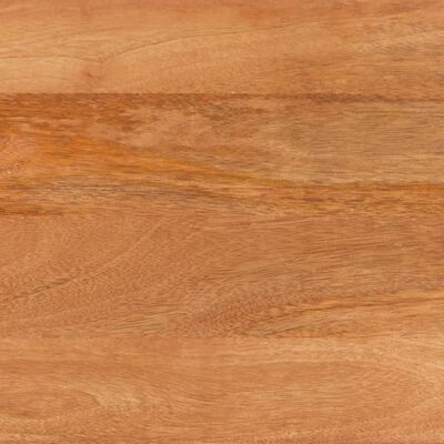 vidaXL Mueble auxiliar madera maciza mango marrón/negro 60x33,5x75 cm