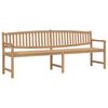 vidaXL Banco de jard&iacute;n madera maciza de teca 228x59,5x90 cm