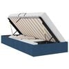 vidaXL Estructura de Cama Ottoman Azul 90 x 200 cm tela