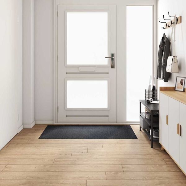 vidaXL Runner de Alfombra Antracita 80 x 150 cm tela