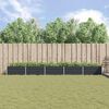 vidaXL Jardinera Antracita 195 x 100 x 45 cm Acero Galvanizado