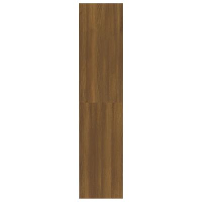 vidaXL Estantería/divisor madera ingeniería marrón roble 80x30x135 cm