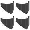 vidaXL Borde de C&eacute;sped 4 uds. 100 x 45 cm Acero Negro