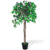 vidaXL &Aacute;rbol/ Planta de ficus artificial en maceta, 110 cm