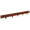 vidaXL Borde de C&eacute;sped 30 pcs 100 x 12 cm Acero Oxidado