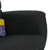 vidaXL Sill&oacute;n reclinable masaje con reposapi&eacute;s cuero sint&eacute;tico negro