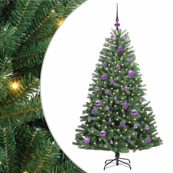 vidaXL &Aacute;rbol de Navidad artificial con ramas articuladas Verde 150 cm