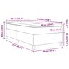vidaXL Cama tipo Box Spring Azul y Blanco 193 x 90 x 60 cm