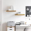 vidaXL Estante de pared Montaje en la pared 2 pcs Beige 50 x 23 x 4 cm