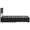 vidaXL Estructura de cama con caj&oacute;n con cabecera Madera contrachapada