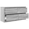 vidaXL Mueble de TV madera contrachapada gris Sonoma 100x35x54 cm