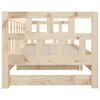 vidaXL Sof&aacute; cama extra&iacute;ble madera maciza de pino 2x(80x200) cm