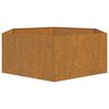 vidaXL Jardinera de acero corten oxidado 138x120x45 cm
