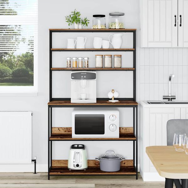 vidaXL Estante de cocina Madera Vieja 100 x 40 x 168 cm