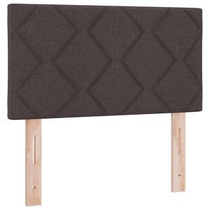 vidaXL Cabecero Marr&oacute;n Oscuro 80 cm tela