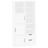 vidaXL Armarios auxiliares 4 uds "ODDA" blanco 40x24x79 cm