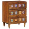 vidaXL Armario de Noche Marr&oacute;n 50 x 33 x 62 cm Madera de mango maciza