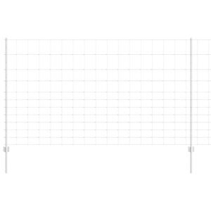 vidaXL Valla salvaje exterior con postes 25 x 1,4 m Acero Galvanizado