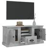 vidaXL Mueble de TV madera contrachapada gris hormigón 100x35,5x45 cm