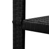 vidaXL Set de mesa y sillas de jardín 3 piezas ratán sintético negro