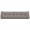 vidaXL Coj&iacute;n de Espalda Taup&eacute; 180 x 24 x 50 cm tela