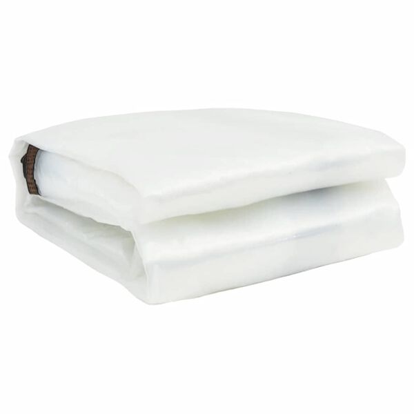 vidaXL Lona transparente con ojales polietileno 1x8 m