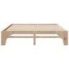 vidaXL Estructura de cama Marrón 200 x 200 cm Madera maciza de pino