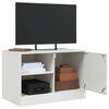 vidaXL Mueble para TV de acero blanco 67x39x44 cm